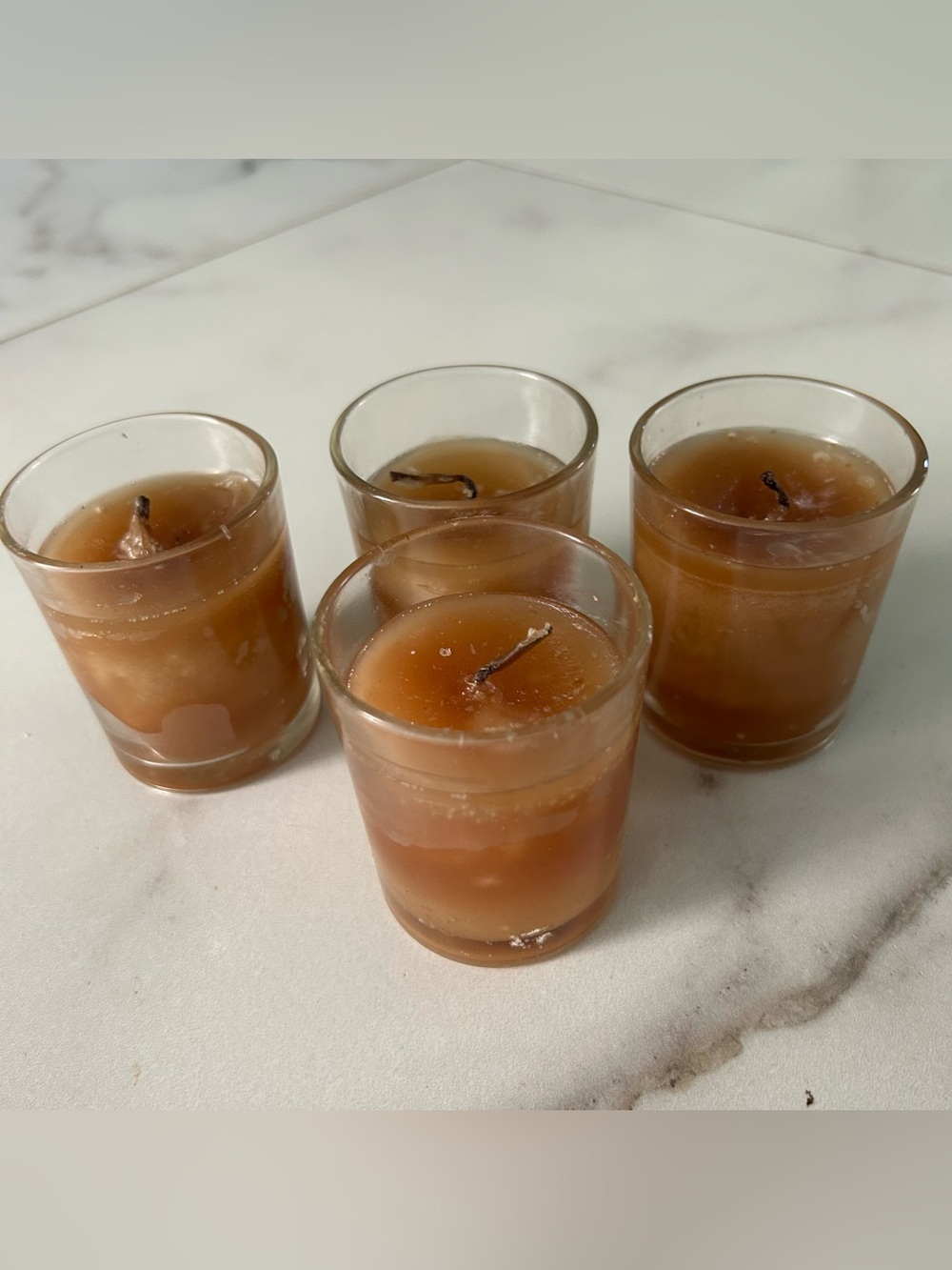 Set of 4 Brown Vanilla Candles